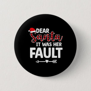 Chapa Redonda De 5 Cm Navidades divertidos que emparejan parejas con su 