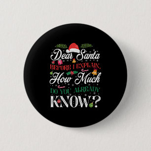 Chapa Redonda De 5 Cm Navidades divertidos Queridos Papá Noel Cuánto Sab