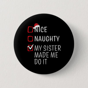 Chapa Redonda De 5 Cm Navidades divertidos y bonitos familia Pajama Homb