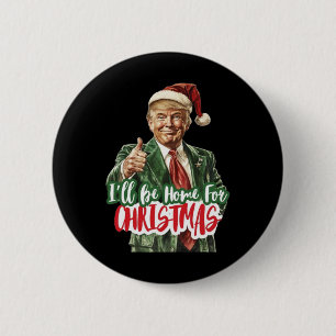 Chapa Redonda De 5 Cm Navidades Donald Trump presidente 2024
