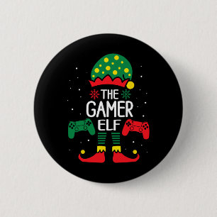 Chapa Redonda De 5 Cm Navidades Elf Coincidiendo Con La Familia Gamer Ga