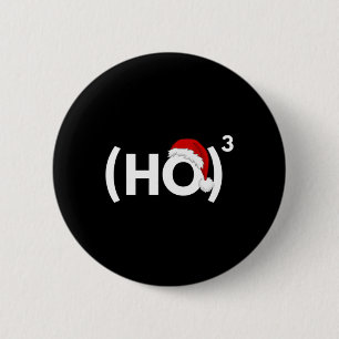 Chapa Redonda De 5 Cm Navidades en Física Matemática Ho Ho Ho Ho Ho