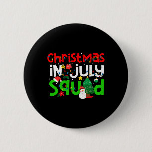 Chapa Redonda De 5 Cm Navidades En Julio Squad Funny Summer Xmas Hombres