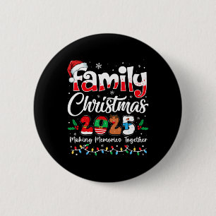 Chapa Redonda De 5 Cm Navidades Familiares 2025 Ropa De Acordancia Xmas