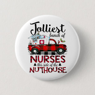 Chapa Redonda De 5 Cm Navidades Joldest Bunch De Enfermeras Este Lado De