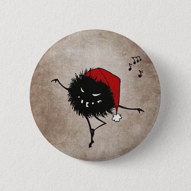 Chapa Redonda De 5 Cm Navidades malvados oscuros Bug (Anverso)