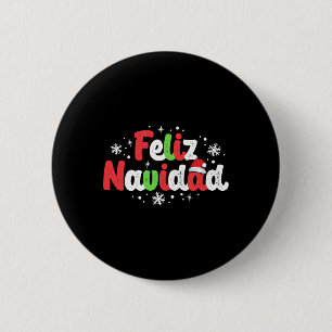 Chapa Redonda De 5 Cm Navidades mexicanos con familia de navidad