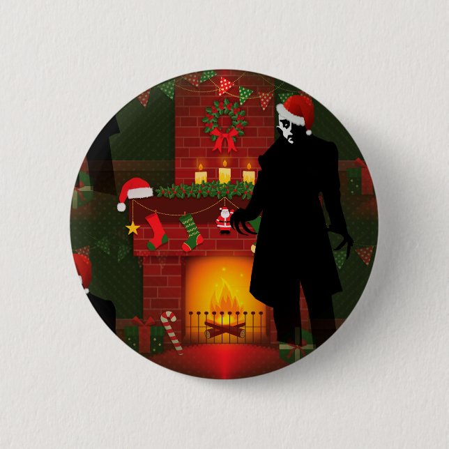 Chapa Redonda De 5 Cm navidades nosferatu (Anverso)