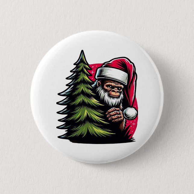 Chapa Redonda De 5 Cm Navidades Peek-A-Boo (Anverso)