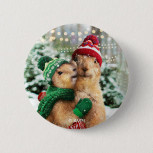 Chapa Redonda De 5 Cm Navidades Perros Prairie