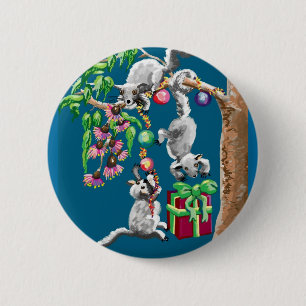 Chapa Redonda De 5 Cm Navidades possums