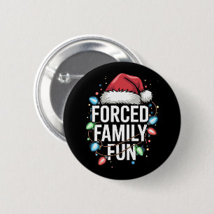 Chapa Redonda De 5 Cm Navidades sarcásticos de familias forzadas diverti
