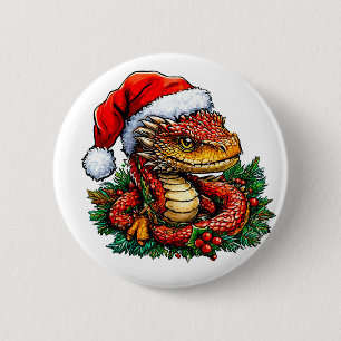 Chapa Redonda De 5 Cm Navidades serpientes