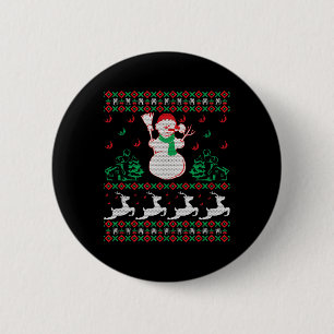 Chapa Redonda De 5 Cm Navidades Snowman