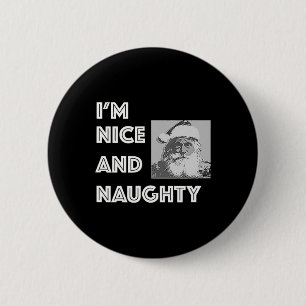 Chapa Redonda De 5 Cm Navidades, soy simpático y travieso lista de navid
