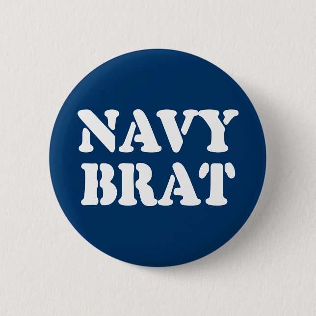 CHAPA REDONDA DE 5 CM NAVY BRAT (Anverso)