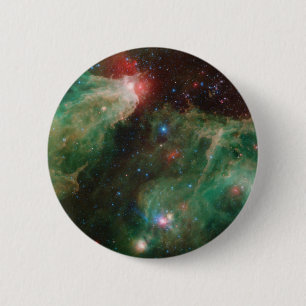 Chapa Redonda De 5 Cm Nebulosa Verde Cepheus B y C