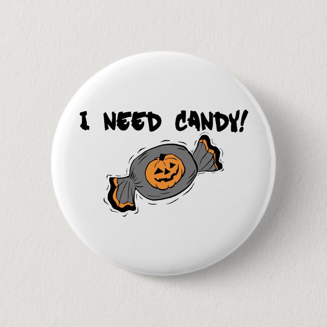 Chapa Redonda De 5 Cm Necesito el caramelo (Anverso)