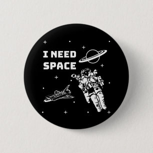 Chapa Redonda De 5 Cm Necesito espacio geek