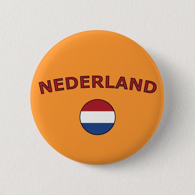 Chapa Redonda De 5 Cm Nederland (Anverso)