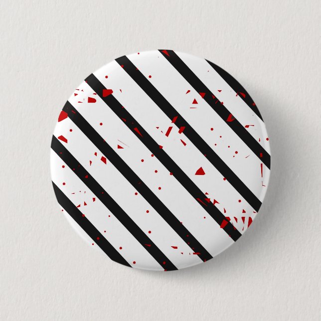 Chapa Redonda De 5 Cm Negro, blanco y rojo (Anverso)