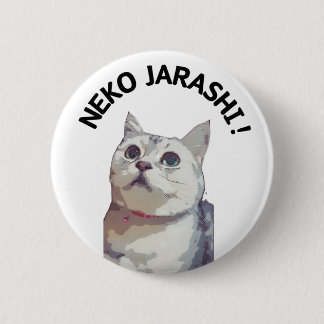 Chapa Redonda De 5 Cm NEKO JARASHI button badge by ramu