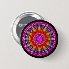 Chapa Redonda De 5 Cm Neon Medallion