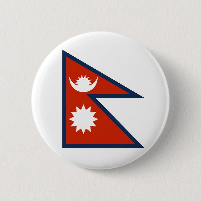 Chapa Redonda De 5 Cm Nepal (Anverso)