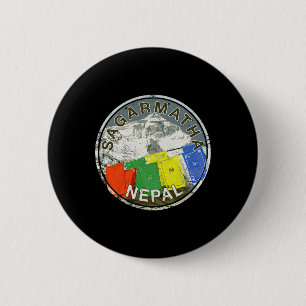 Chapa Redonda De 5 Cm Nepal Monte Everest Sagarmatha Camiseta De Escalad
