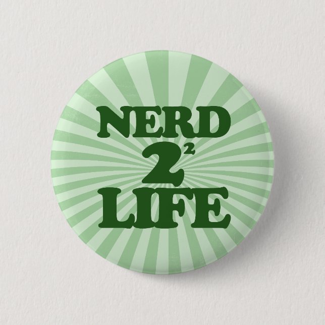 Chapa Redonda De 5 Cm Nerd 4 Life (Anverso)