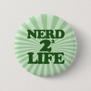 Chapa Redonda De 5 Cm Nerd 4 Life