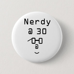 Chapa Redonda De 5 Cm Nerdy en 30 botones