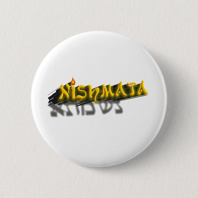 Chapa Redonda De 5 Cm Neshamah (Anverso)