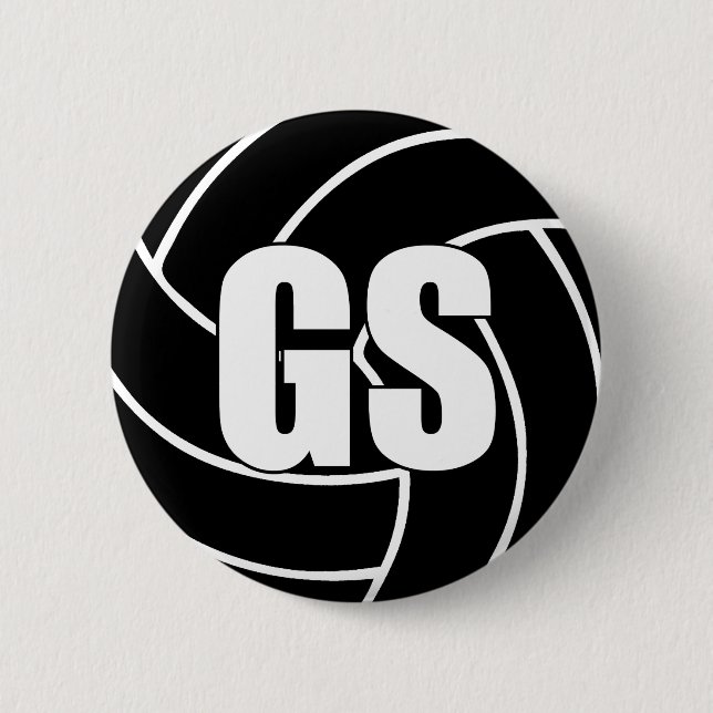 Chapa Redonda De 5 Cm Netball Goal Shooter GS (Anverso)