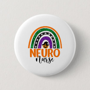 Chapa Redonda De 5 Cm Neuno Nurse Neuroscience Enfermería Halloween Rain
