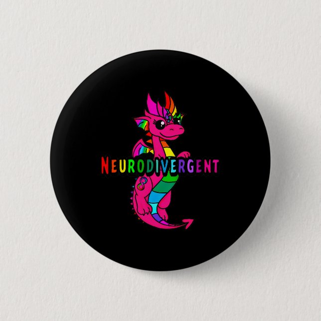 Chapa Redonda De 5 Cm Neurodivergente (Anverso)