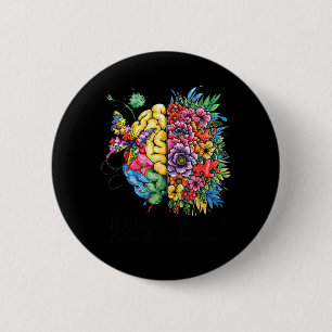 Chapa Redonda De 5 Cm Neurodiversidad Cerebro Conciencia Autismo TEA TDA