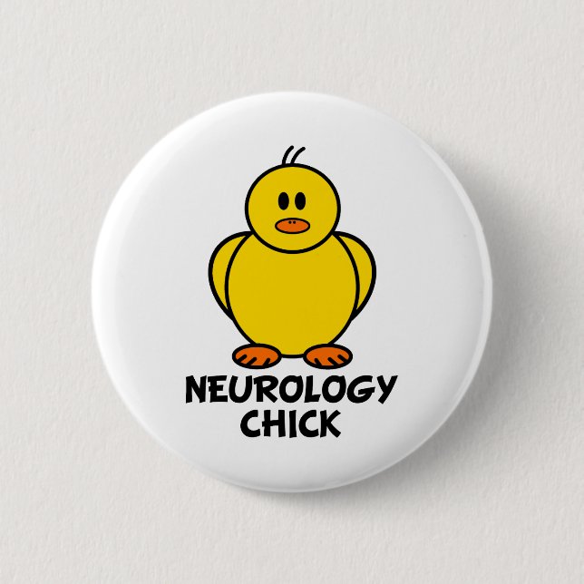 Chapa Redonda De 5 Cm Neurología Chick (Anverso)