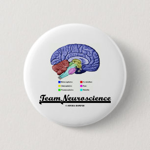 Chapa Redonda De 5 Cm Neurología del equipo (actitud de la anatomía de