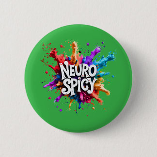 Chapa Redonda De 5 Cm NEUROSPICY neurodiversidad autismo tdah dislexia