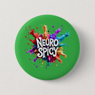 Chapa Redonda De 5 Cm NEUROSPICY neurodiversity autism adhd dyslexia