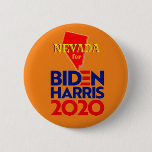 Chapa Redonda De 5 Cm Nevada para Biden Harris 2020