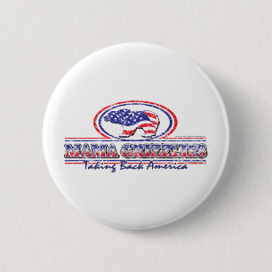 Chapa Redonda De 5 Cm NEW-Patriotic-Grizzly