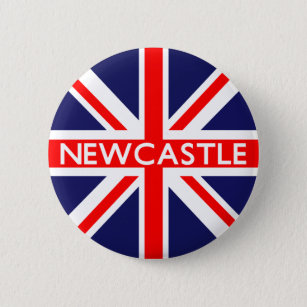 Chapa Redonda De 5 Cm Newcastle : Bandera británica