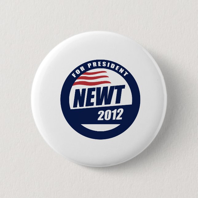 Chapa Redonda De 5 Cm Newt 2012 (Anverso)