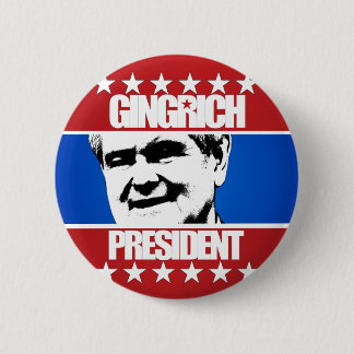 Chapa Redonda De 5 Cm Newt Gingrich - presidente