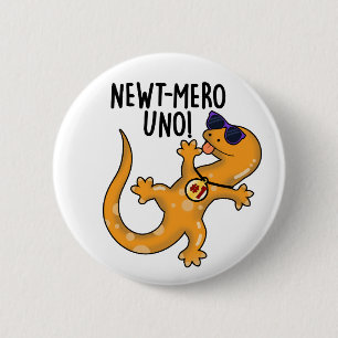 Chapa Redonda De 5 Cm Newt-mero Uno Funny Newt Pun