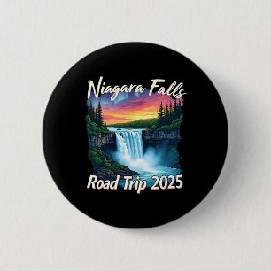 Chapa Redonda De 5 Cm Niagara Falls Viaje por carretera Familia Viaje Ho