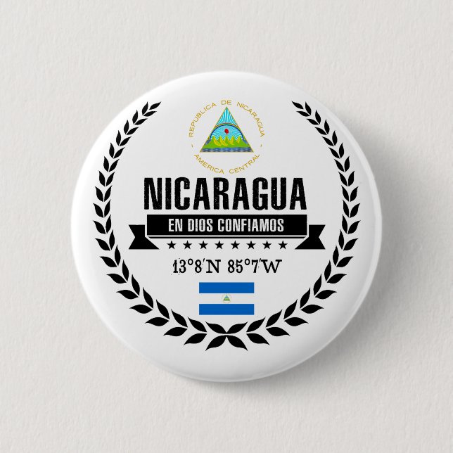 Chapa Redonda De 5 Cm Nicaragua (Anverso)