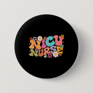 Chapa Redonda De 5 Cm Nicu Enfermera Icu Groovy Enfermería Intensiva Neo